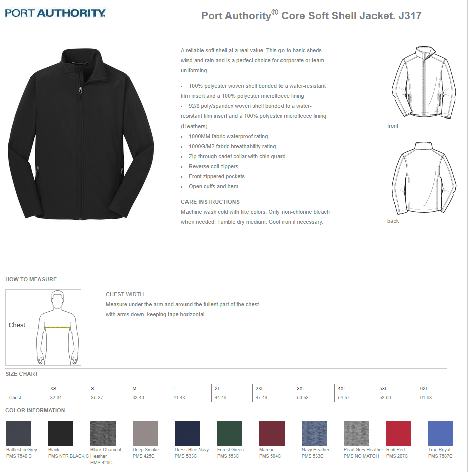 OBI Port Authority® Core Soft Shell Jacket