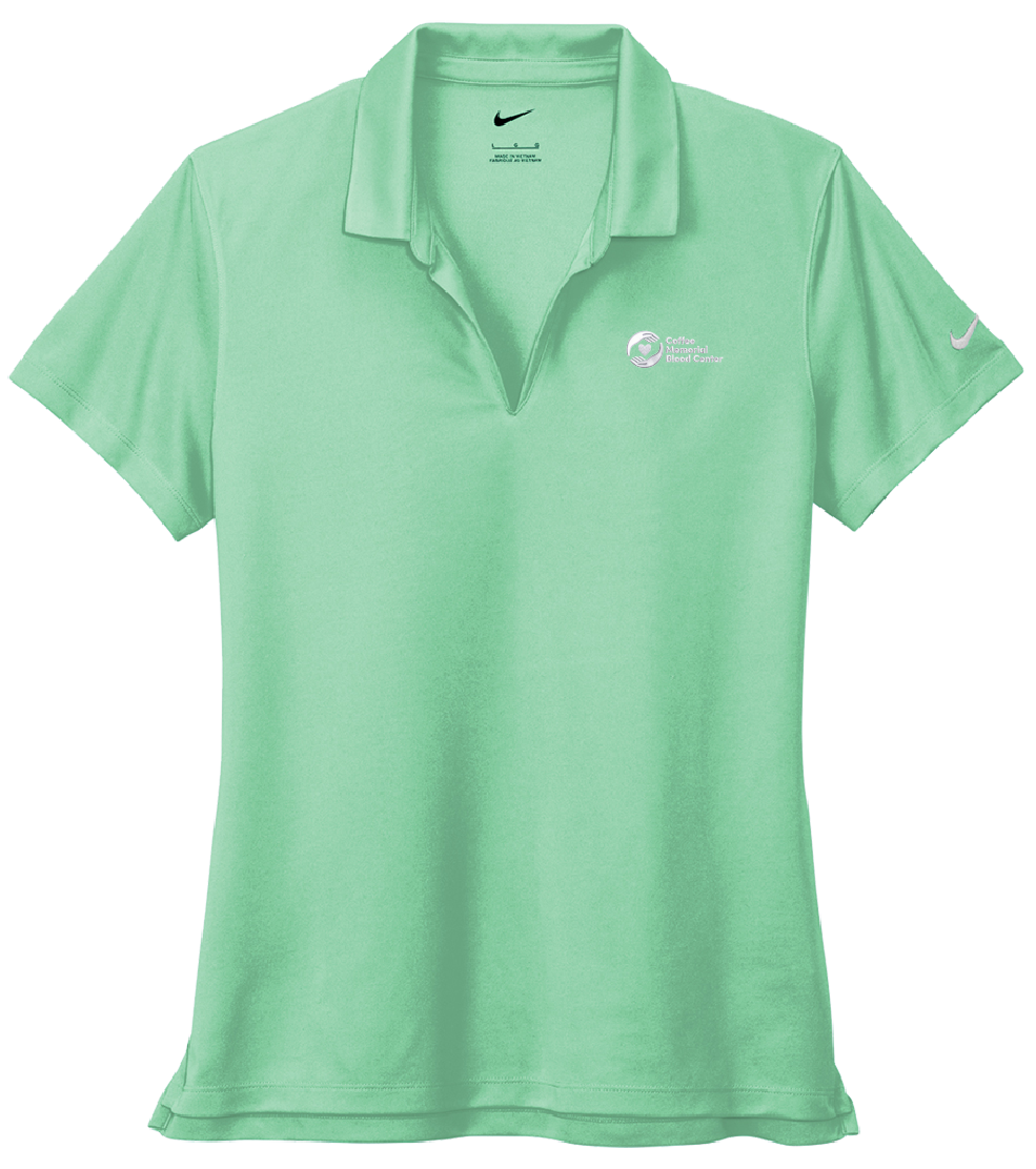 Coffee Nike Ladies Dri-FIT Micro Pique 2.0 Polo